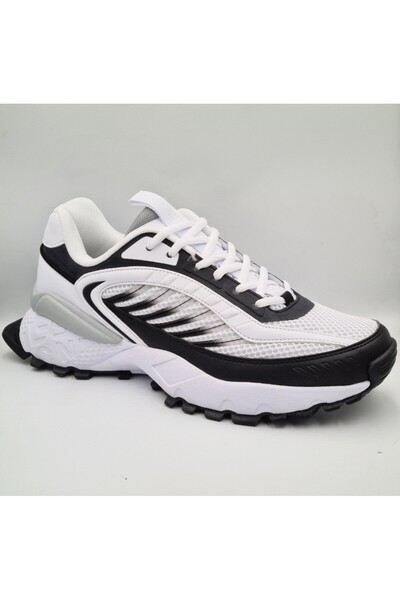 Lescon Stellar Trailer White Black Unisex Sneaker Sports Shoes