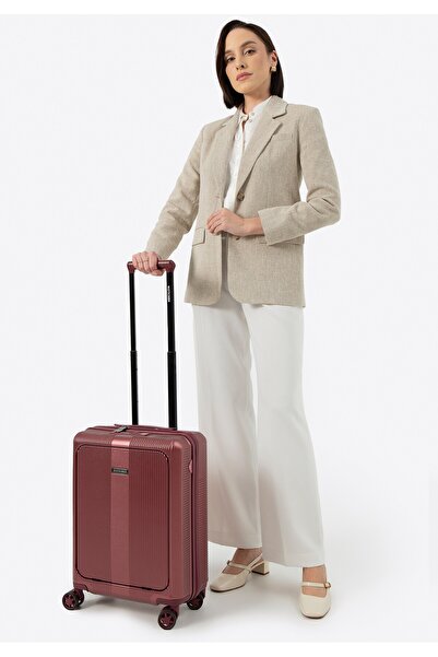 Wittchen Valiză de cabină pentru bărbați din policarbonat cu buzunar pentru l...