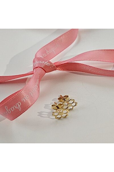 Joliesse Diamonds - Cercei din aur de 14K „Floare de Aur”