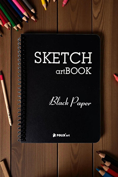 Venino 12X17 40 Sheets Black Notebook - Premium Quality