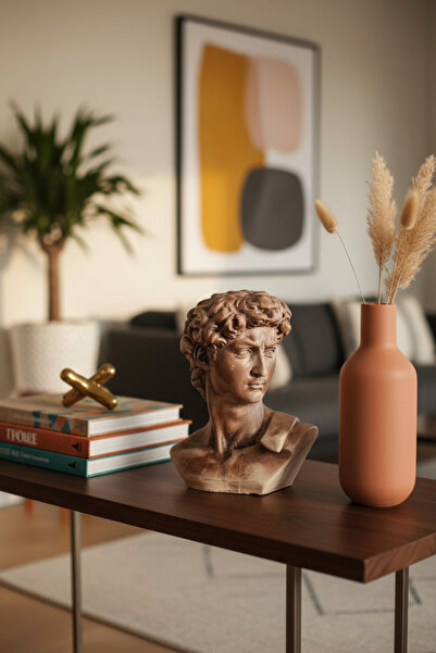 FS CANDLE & HOME Decoration - Accesories Eskitme Beton Biblo – Retro/Industrial Tarzda Dekor İçin Vintage Görünümlü Dekoratif Figür