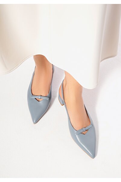 Wittchen Pantofi cu toc bloc pentru femei din piele, albaștri, piele