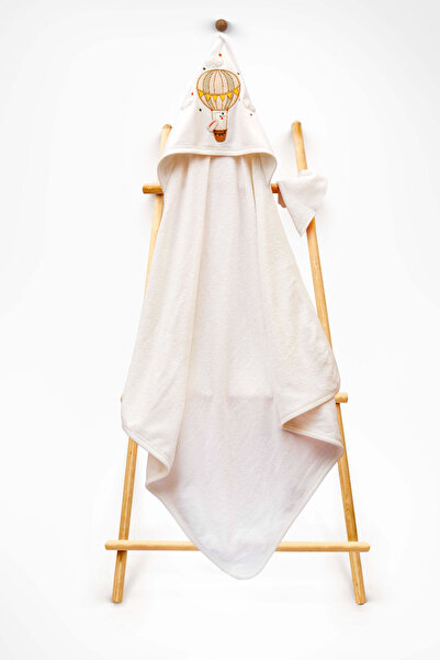 Babyline Aş منشفة أطفال قطنية 100% مع سلة تنظيف على شكل أرنب