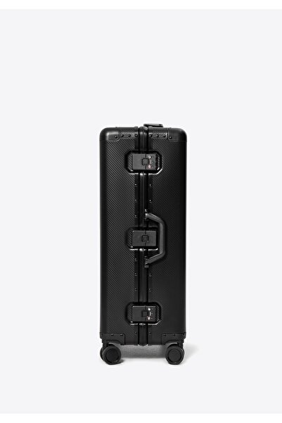 Wittchen Valiză medie bărbătească din aluminiu cu roți, neagră, din aluminiu