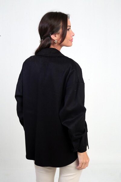 By Saygı Women's Buttoned Front Pocket Shirt