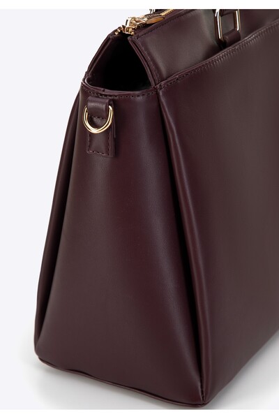 Wittchen Women's 15.6'' laptop bag made of -leather, burgundy, -leather