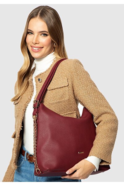 Wittchen Geantă de damă - rucsac din piele, bordo, bordo, piele