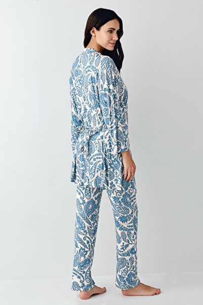 Pierre Cardin Women's 3-Piece Blue Pajama Set Vr.P9.0.C77Y01