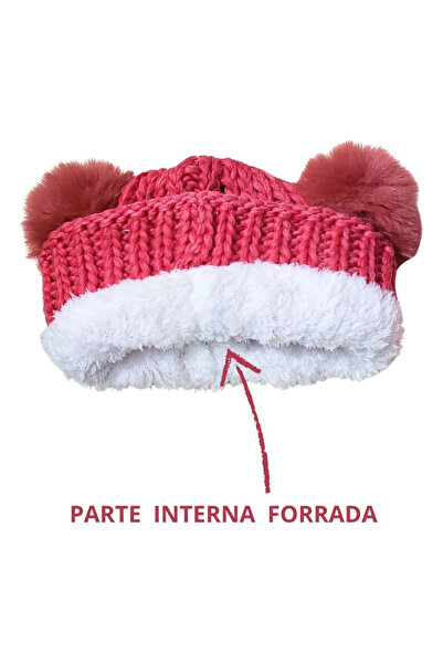 Generic Winter hat for children, lined with fur, in different colors, from 6 months to 1 year old