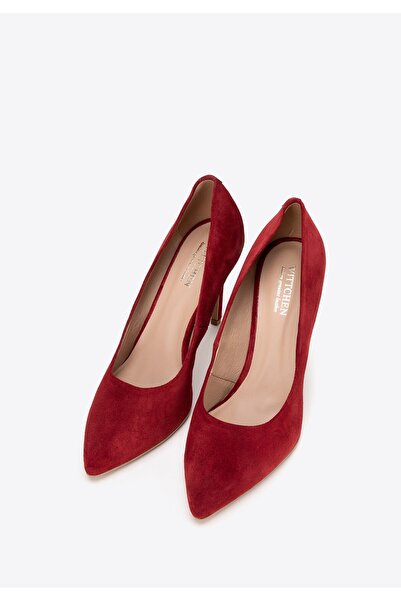 Wittchen Women's Suede Leather High Heels Classic Red Suede Leather High Heels
