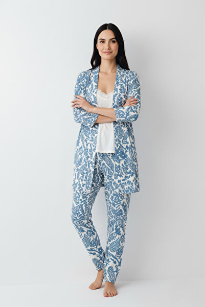 Pierre Cardin Women's 3-Piece Blue Pajama Set Vr.P9.0.C77Y01