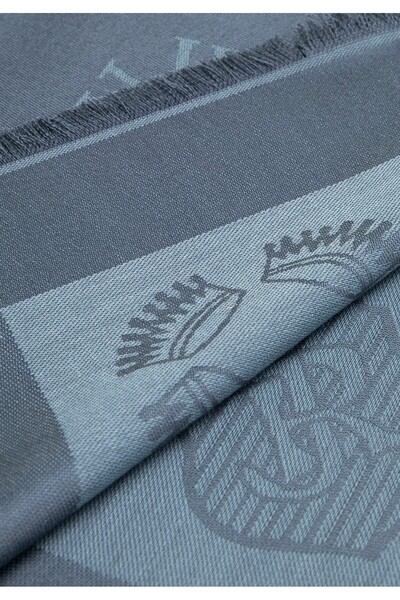 Wittchen Eșarfă de damă din bambus cu monogramă albastră din fibră de bambus