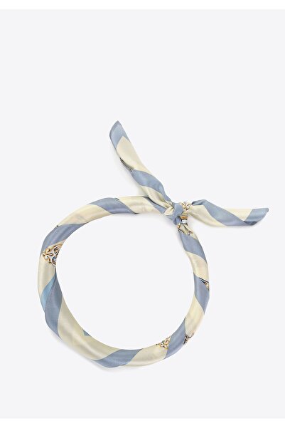 Wittchen EČarfÄ de mÄtase pentru femei cu model albastru Či galben mÄtase albastrÄ Či galbenÄ