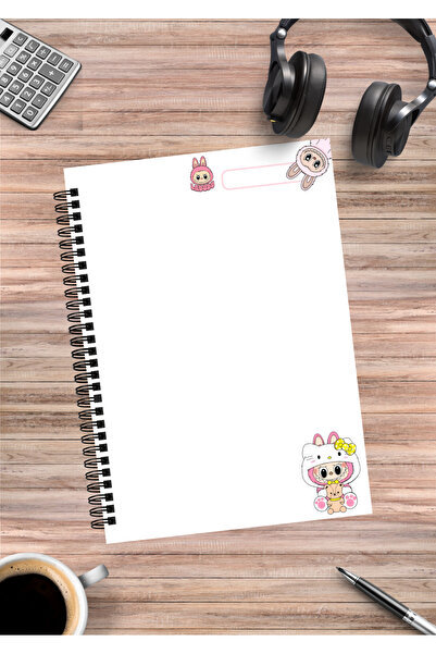 mertfigur Labubu Spiral Notebook A5 (50 Sheets)