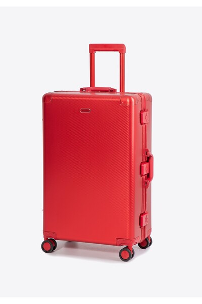 Wittchen Men's Small and Medium Aluminum Suitcase Set Red Red Aluminum