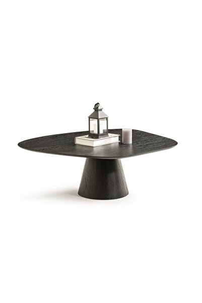 LAGOMA Delta Dörtgen Orta Sehpa - Siyah Meşe Kaplama