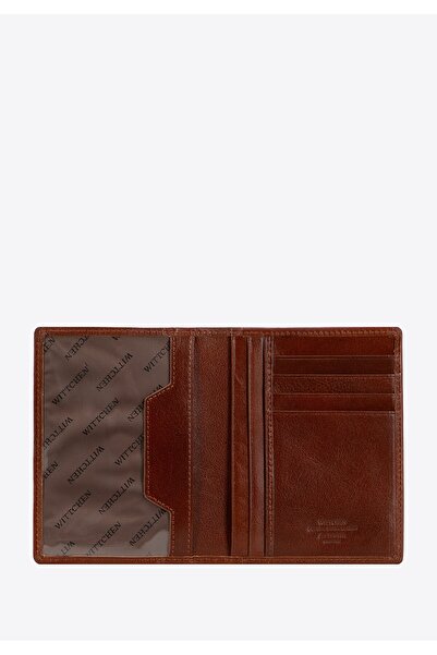 Wittchen Geantă de documente bărbătească din piele cu stemă, maro închis, piele