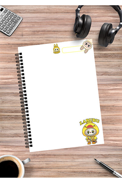 mertfigur Labubu Spiral Notebook A5 (50 Sheets)