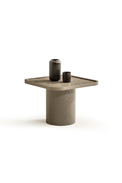 LAGOMA Kuvars Orta Sehpa II - Grej Meşe Kaplama