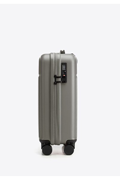 Wittchen Valiză mică bărbătească din ABS cu dungi verticale gri gri ABS