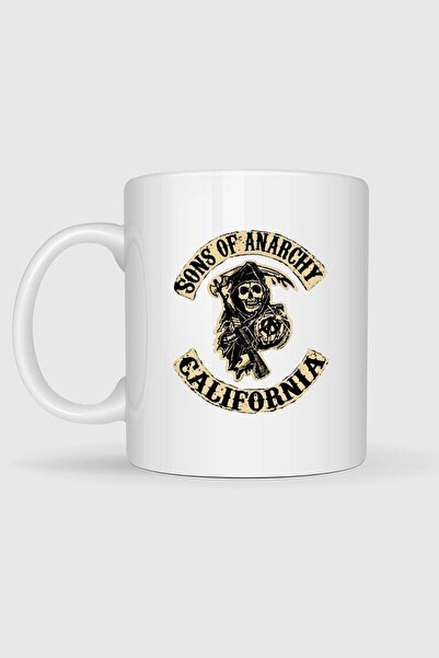 Bahriyeli Collection Sons of Anarchy California Logo Designed Mug Cup