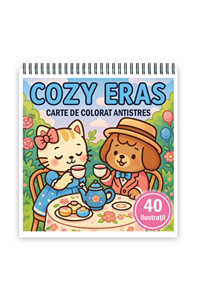 Legendary Gifts Carte de colorat, 40 de ilustrații Cozy Eras, 86 de pagini, Format: A5