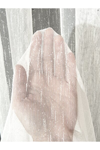 Perle Yoğun Şantuklu Modern Tül Perde • 1/3 Sık Pileli • Ütü Gerektirmez • Binlerce Evin Tercihi