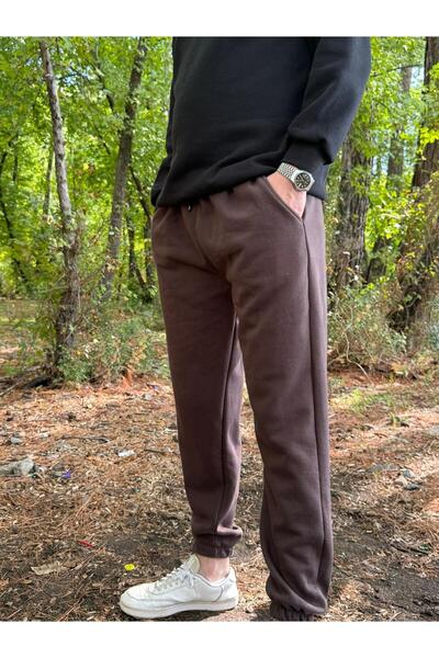 Butik Erkek Ünisex Jogger Eşofman Altı 3 İplik Kalın Kişlık