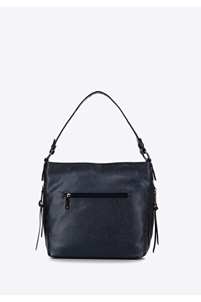 Wittchen Women's handbag, -leather bag, shiny navy blue, navy blue, -leather