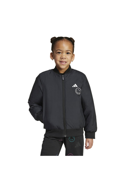 adidas x Smileyworld Jacket Kids Çocuk Siyah Mont JL8839