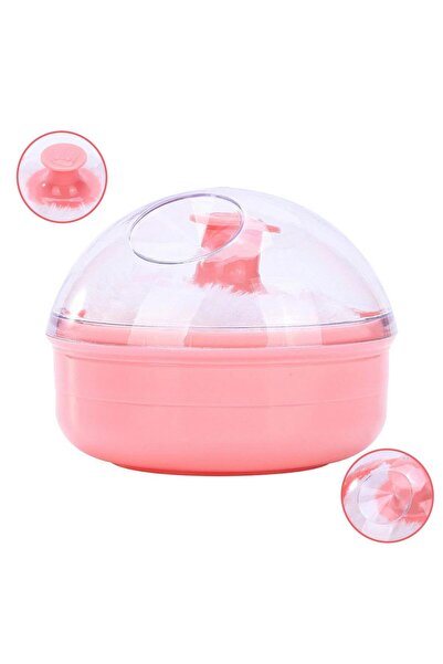 Beauty Star علبة بودرة باللون الوردي