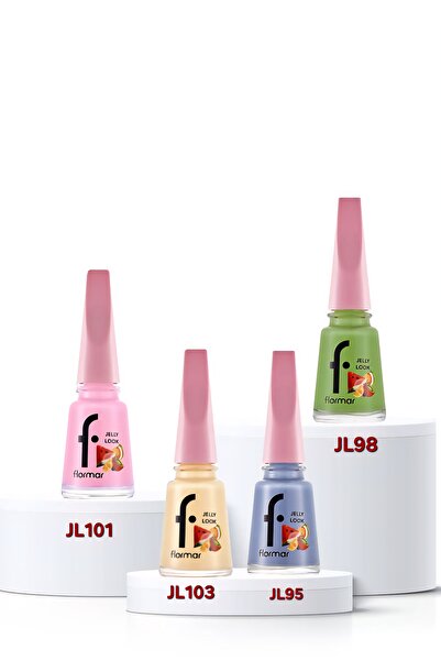 Flormar Juicy Fruits Gel-Look 4-piece Nail Polish Set