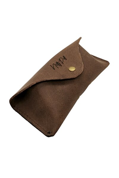 Natty Pell leather glasses case - Brown (01TM)