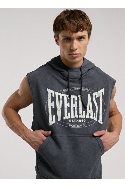 EVERLAST TM0009 333-Everlast Authentic Boxng Antrasit Oversize Baskılı Erkek ...