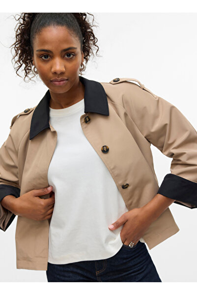 Vero Moda Normal Krem Kadın Ceket VMLUCIA MARIA SHORT JACKET