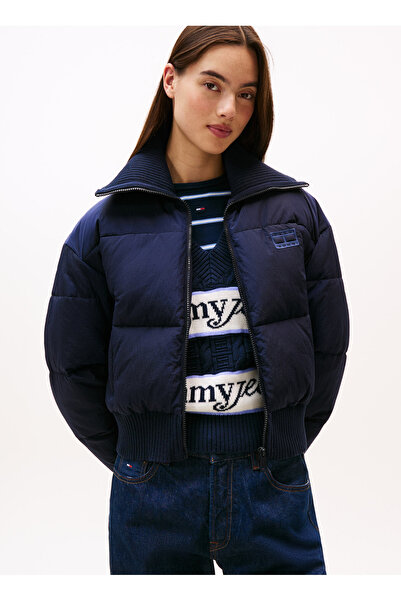 Tommy Jeans Lacivert Kadın Standart Mont DW0DW21659C1G