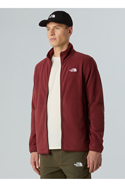 THE NORTH FACE NF0A8D0R0VO1-GLACIER FLEECE JACKET Kırmızı Fermuarlı Standart ...