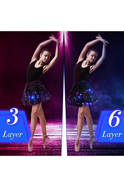 Haysandy womens Tutu Skirt Layered Fluffy Tutus