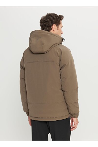 ALTINYILDIZ CLASSICS Khaki Men's Coat Ace008261127_Hak