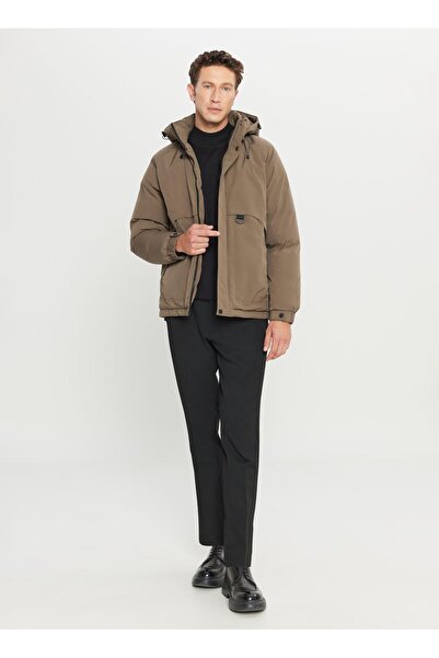 ALTINYILDIZ CLASSICS Khaki Men's Coat Ace008261127_Hak