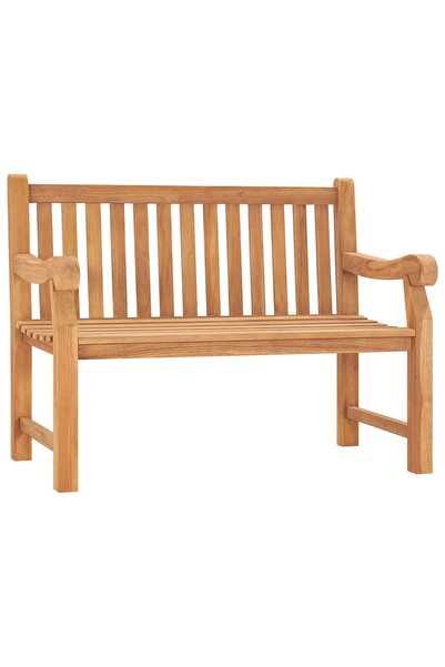 vidaxl Bancă de grădină, 114 cm, lemn masiv de tec