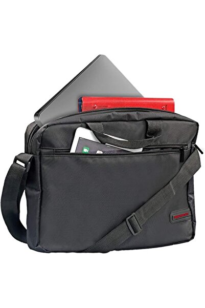 Promate GEAR-MB 15.6" Water-Resistant Luxury Laptop Messenger Bag - Black (Unisex)