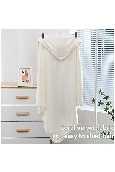 Generic Hooded baby towel, toddler bathrobe, soft baby towel, 80*80 cm