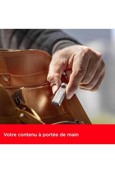 SanDisk Ultra Luxe USB-C Flash Drive 64GB, USB 3.2 Gen 1, Metal, Up to 400MB/s, Silver