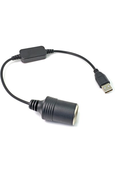 0039 Italy محول Arecord من USB إلى ولاعة سجائر السيارة 12 فولت تيار مستمر (مق...