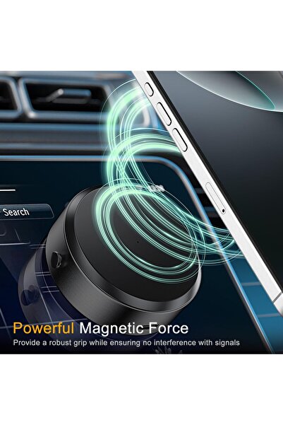 Generic Jkoailiwi Magnetic Electric Phone Holder – Suction Mount, Universal, Black