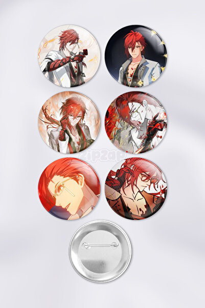 ZipZap مجموعة شارات زينة لحقيبة غاتشا من مورتيفي ووثيرينج ويفز مع دبابيس (6 قطع)