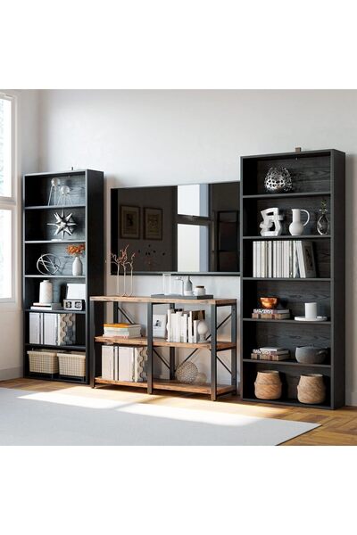 Gogoya 6-story bookshelf, 180cm, suitable for study rooms, offices, living rooms, etc