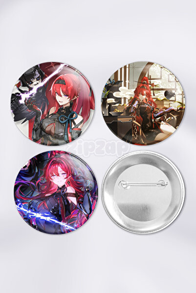 ZipZap مجموعة شارات زينة لحقيبة يد يينلين ووثيرينج ويفز (3 قطع)