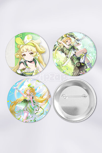 ZipZap Set de insignă cu buton cu ace Verina Wuthering Waves Gacha (3 bucăți)